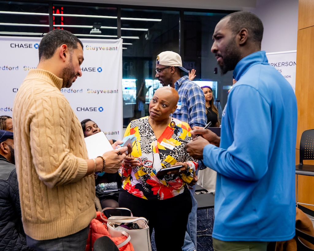 Pairgap community members meeting at a live event