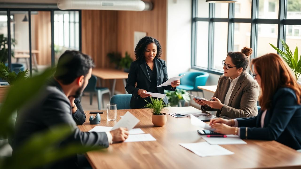 Diverse coalition partners collaborating around a conference table